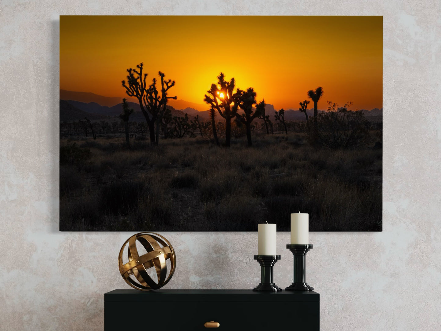 Golden Desert Sunset