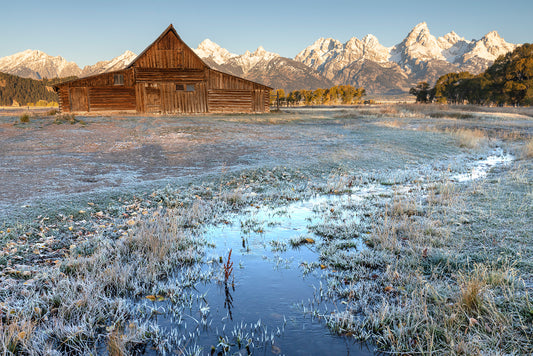 T.A. Moulton Barn with the Grand Tetons as a back drop.